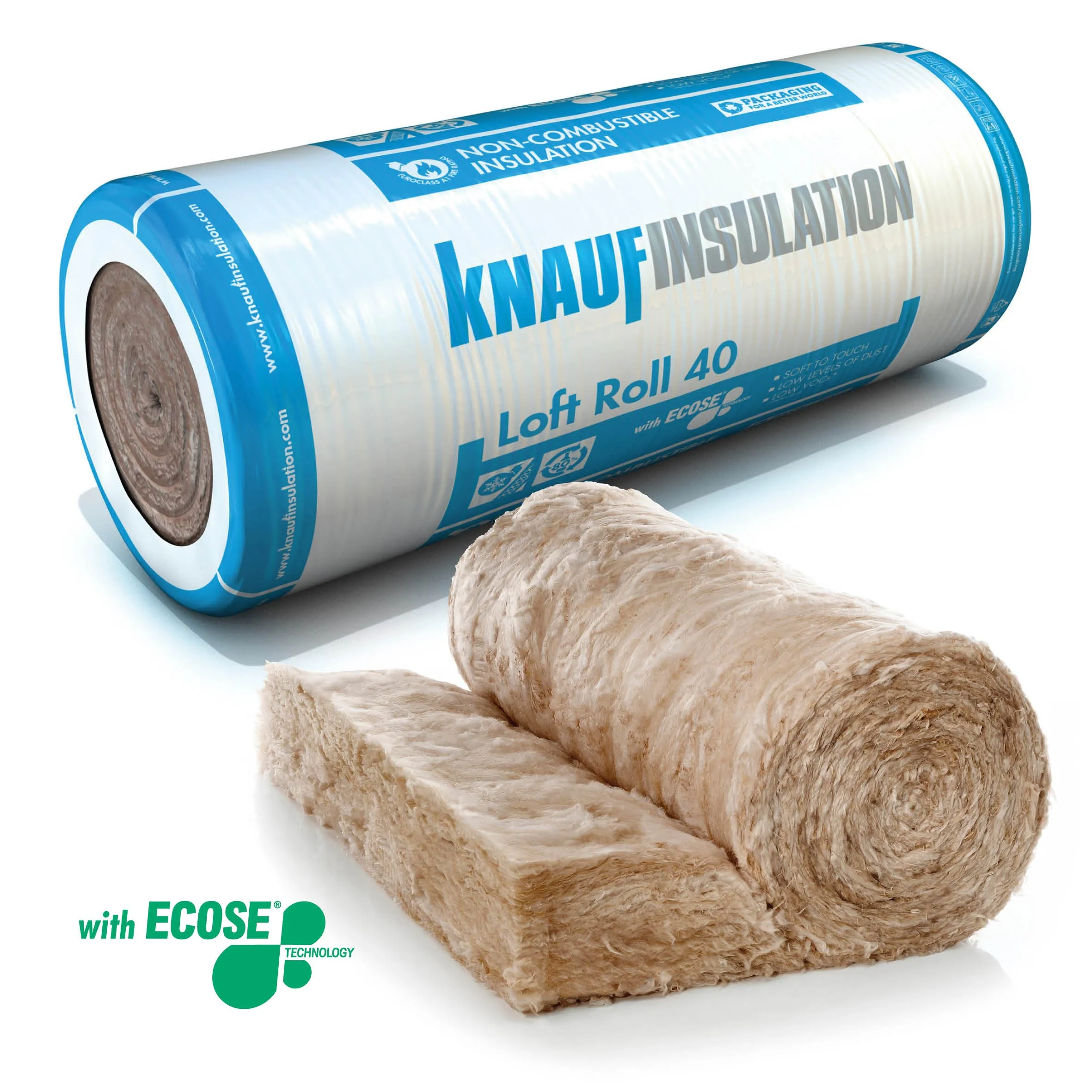 150mm Knauf Loft Roll 40 (Combi-Cut)