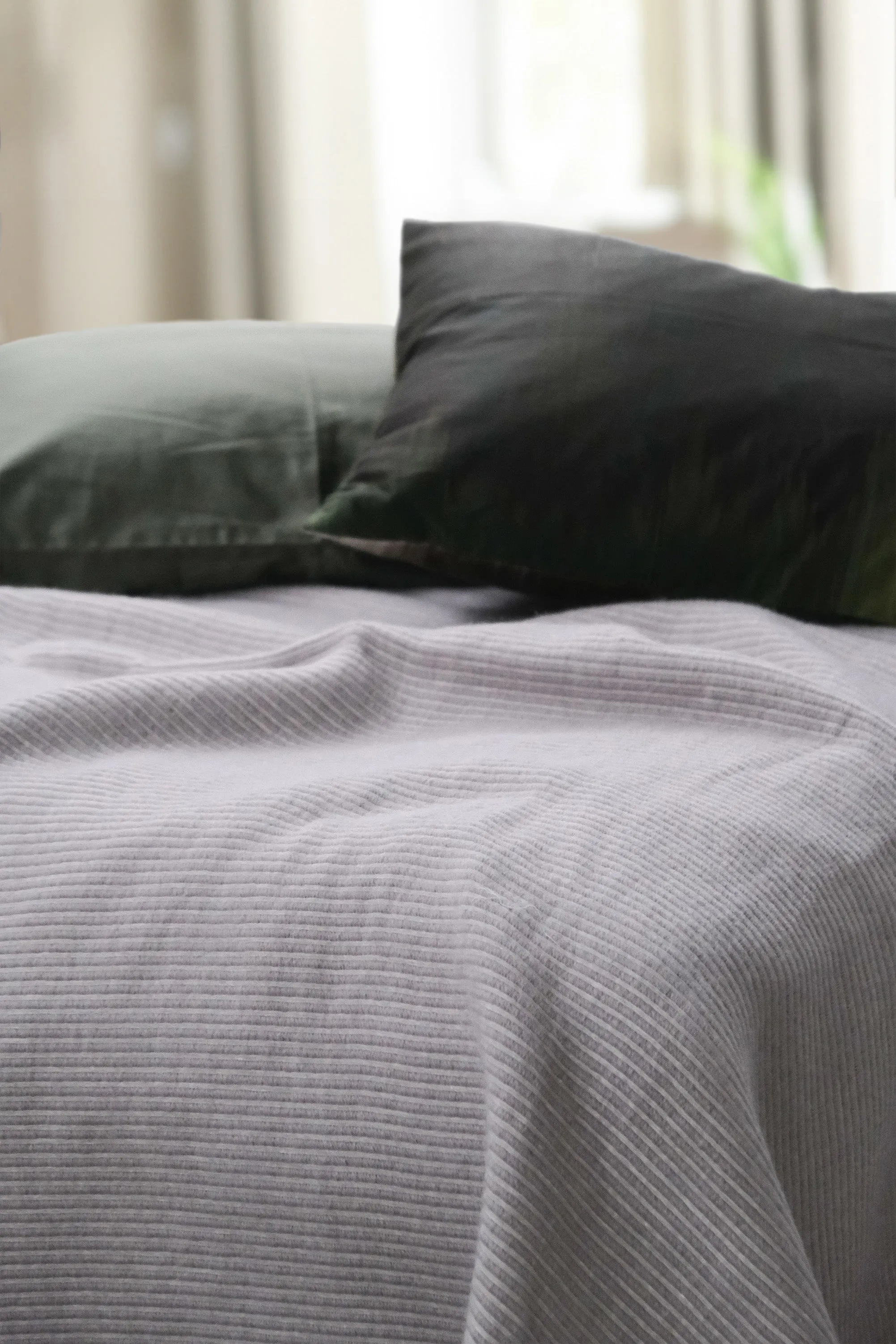 Bedspread Norwegian Wool - Light Grey