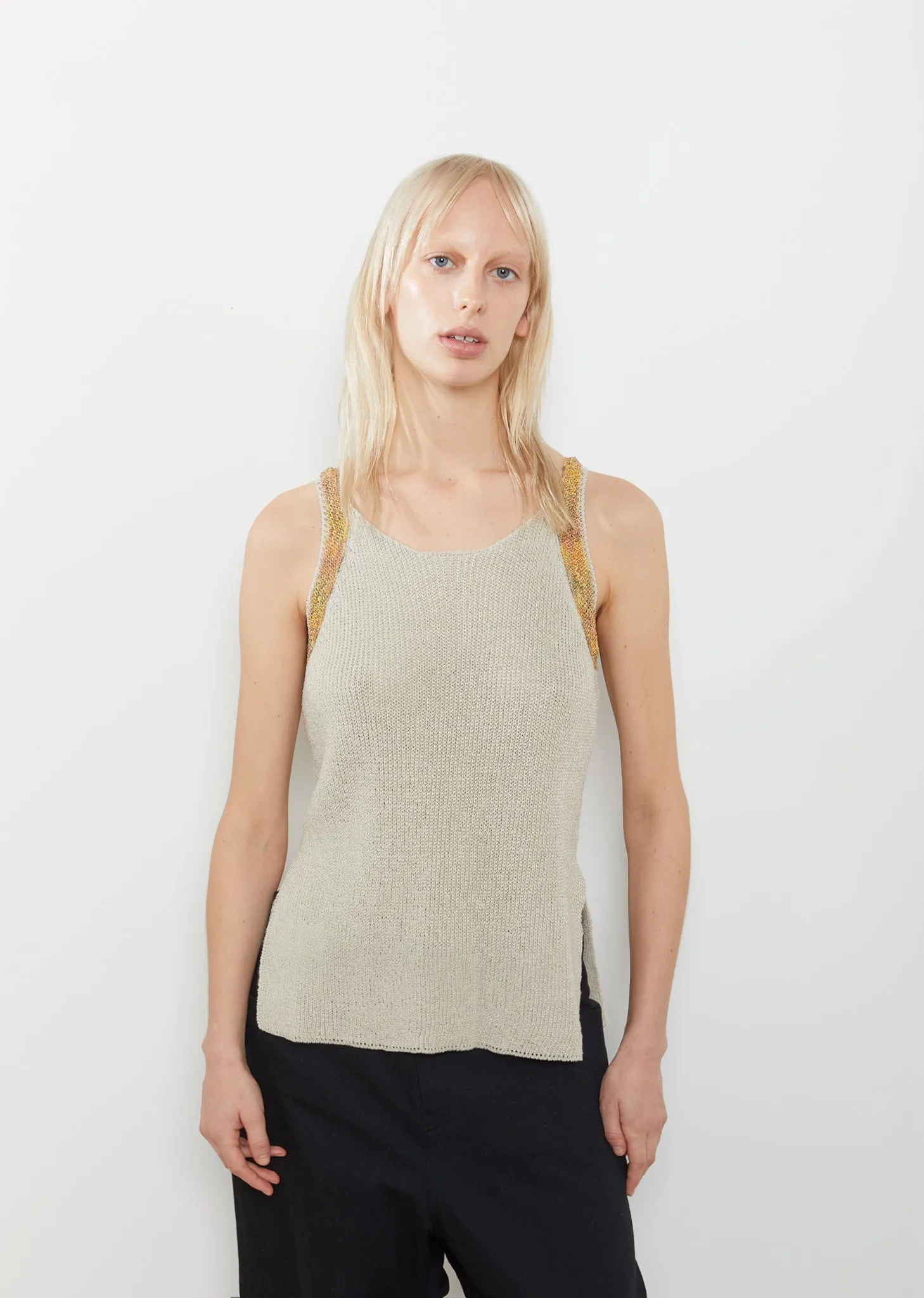 Bicolor Linen Tank
