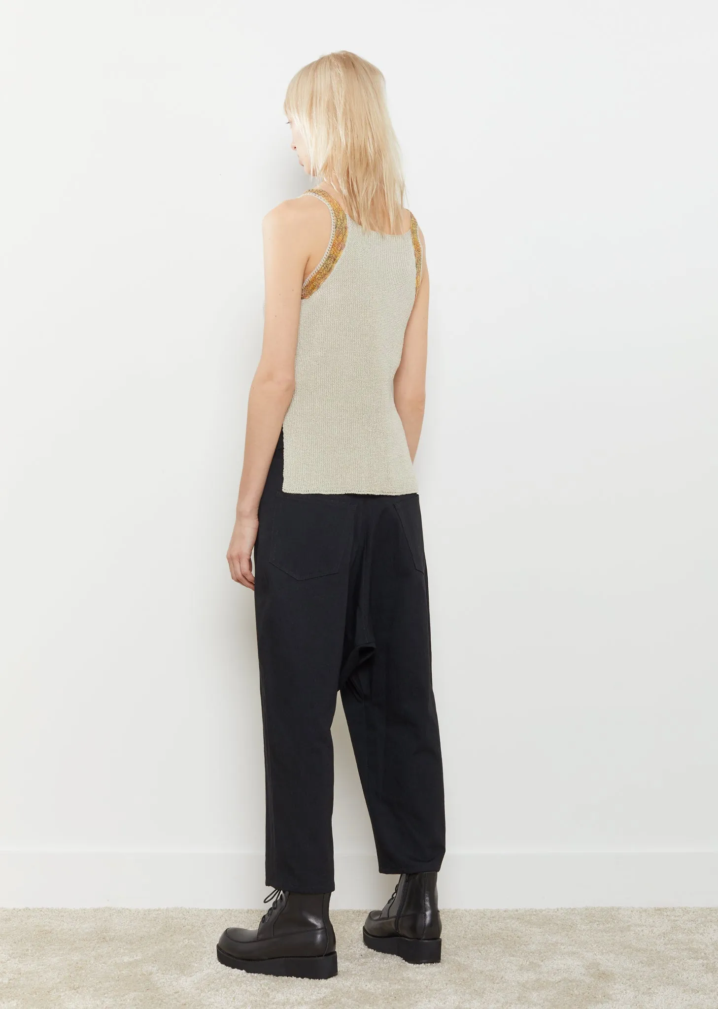 Bicolor Linen Tank