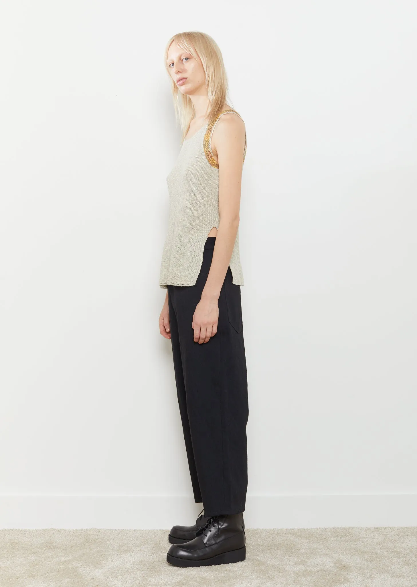 Bicolor Linen Tank