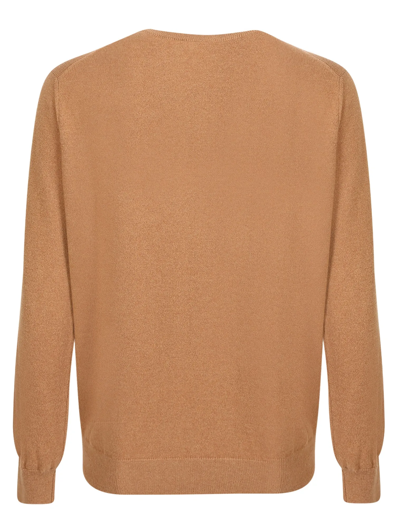Camel V-neck pullover