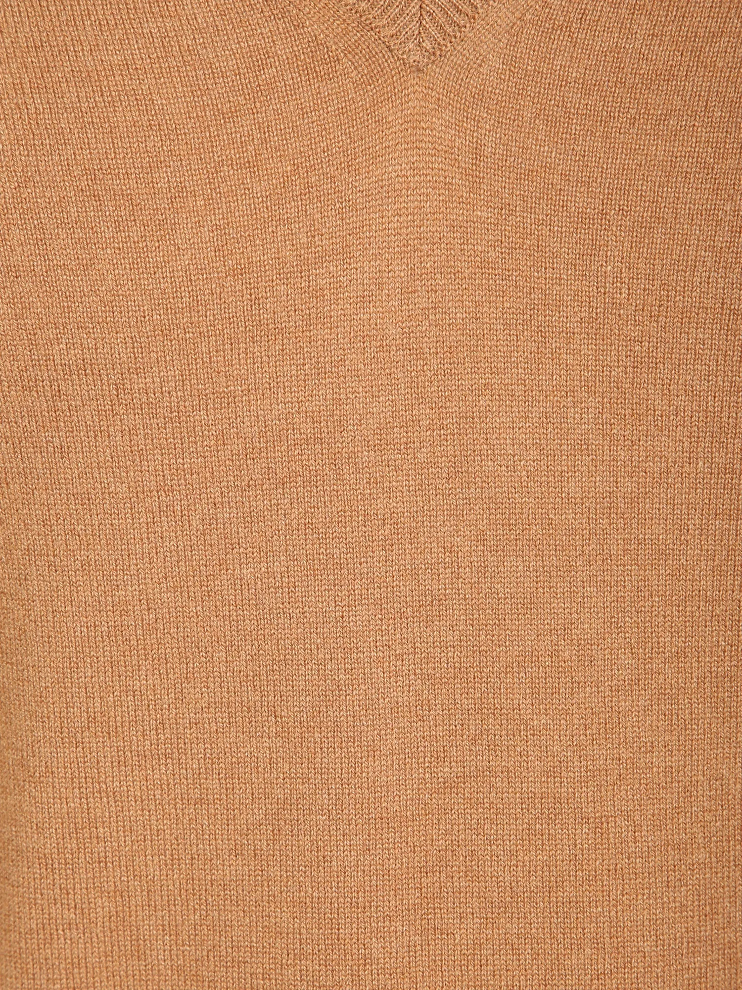 Camel V-neck pullover