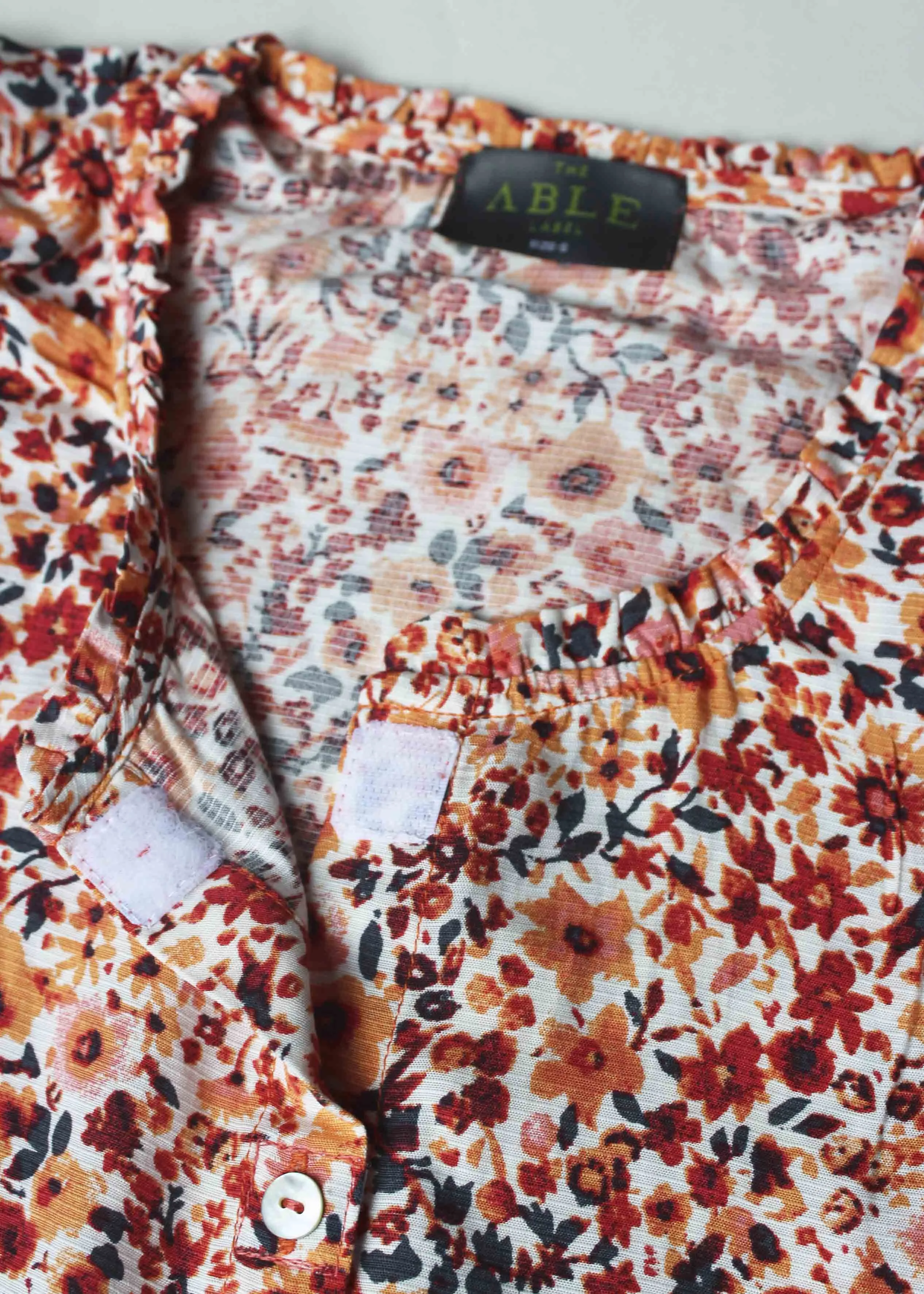 Cara Floral VELCRO® Brand Fastening Shirt