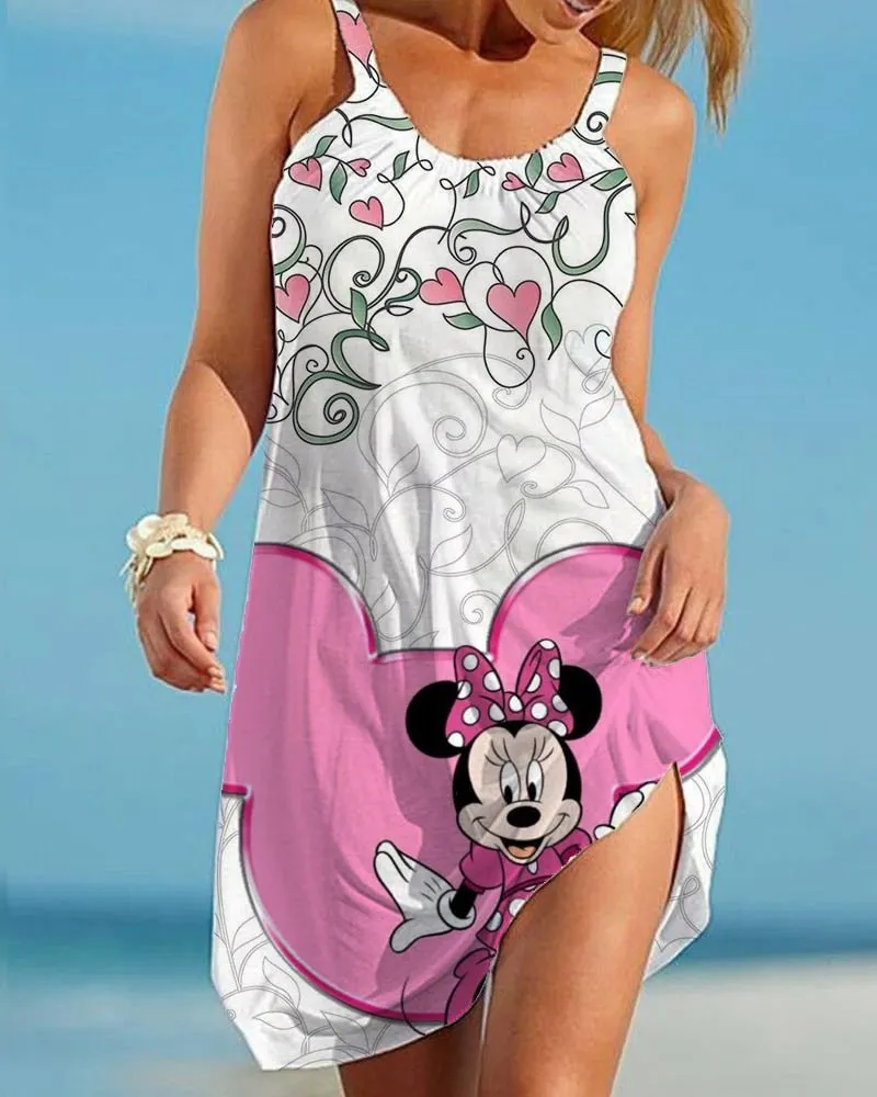 Casual Ladies Cartoon Character Dress