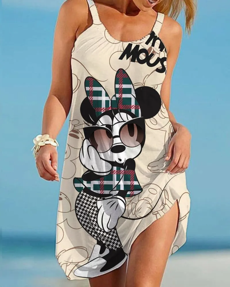 Casual Ladies Cartoon Character Dress