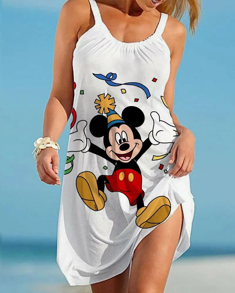 Casual Ladies Cartoon Character Dress