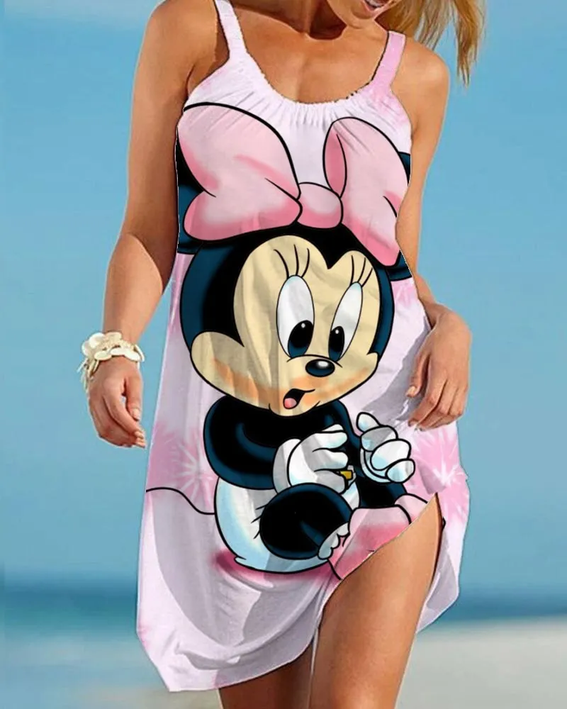 Casual Ladies Cartoon Character Dress