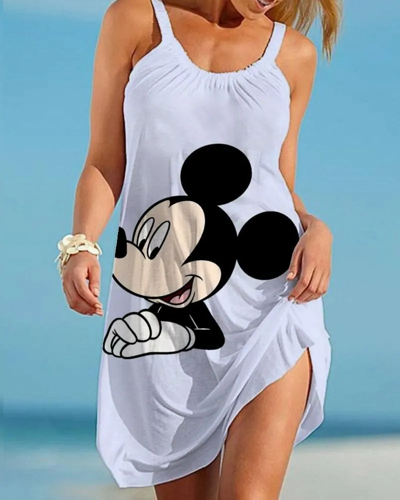 Casual Ladies Cartoon Character Dress