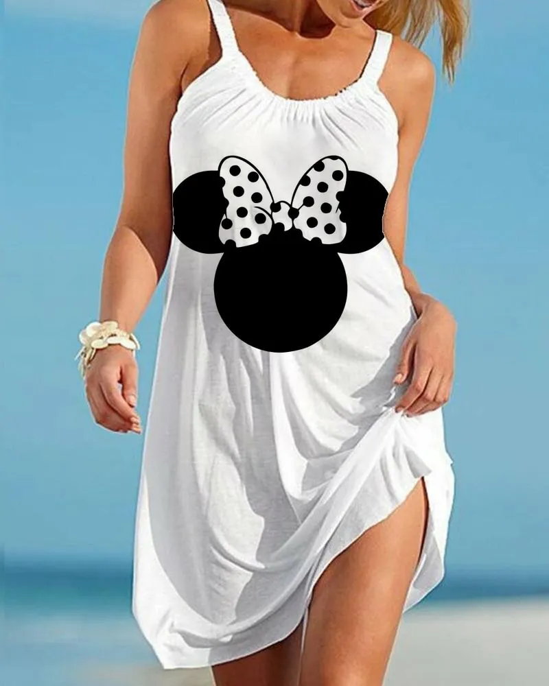 Casual Ladies Cartoon Character Dress