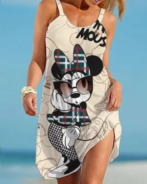 Casual Ladies Cartoon Character Dress