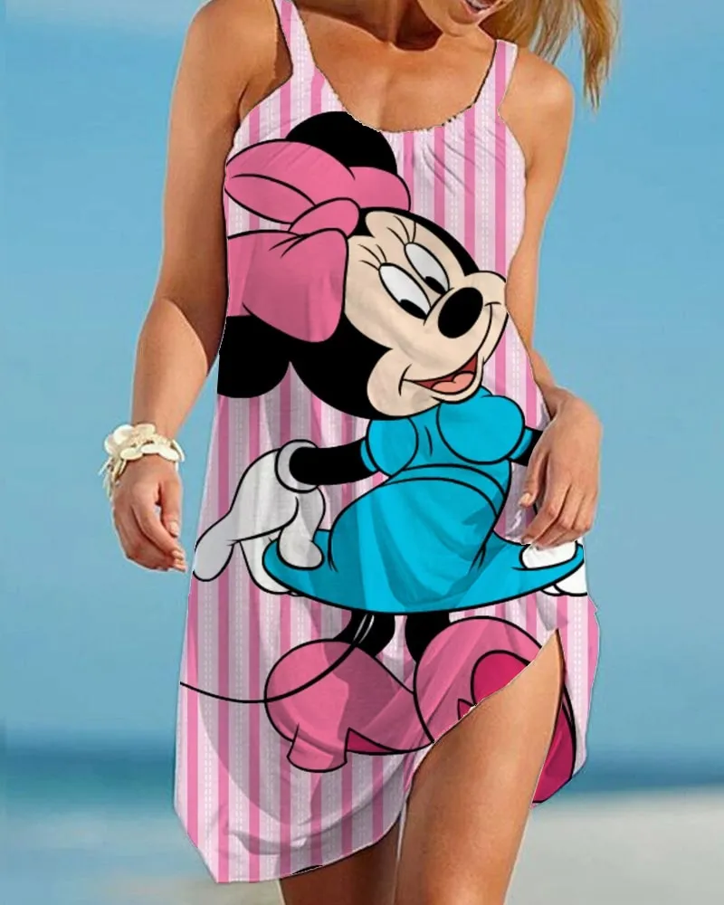 Casual Ladies Cartoon Character Dress