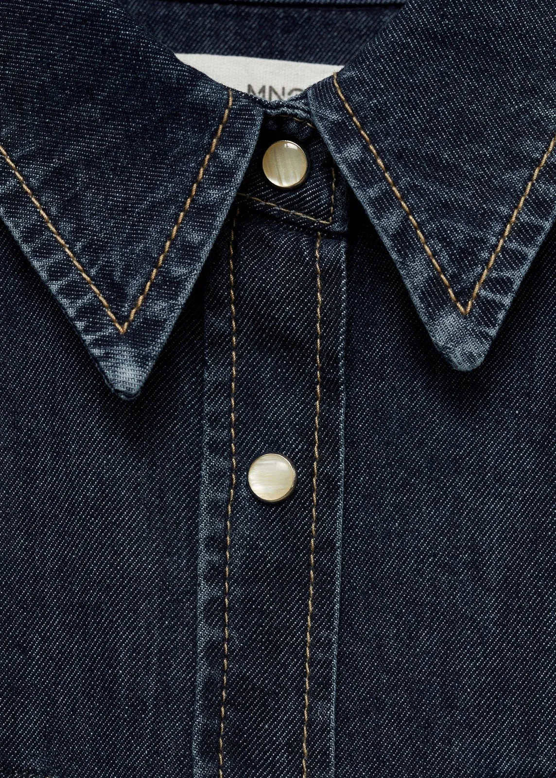 Chest-pocket denim shirt - Open Blue