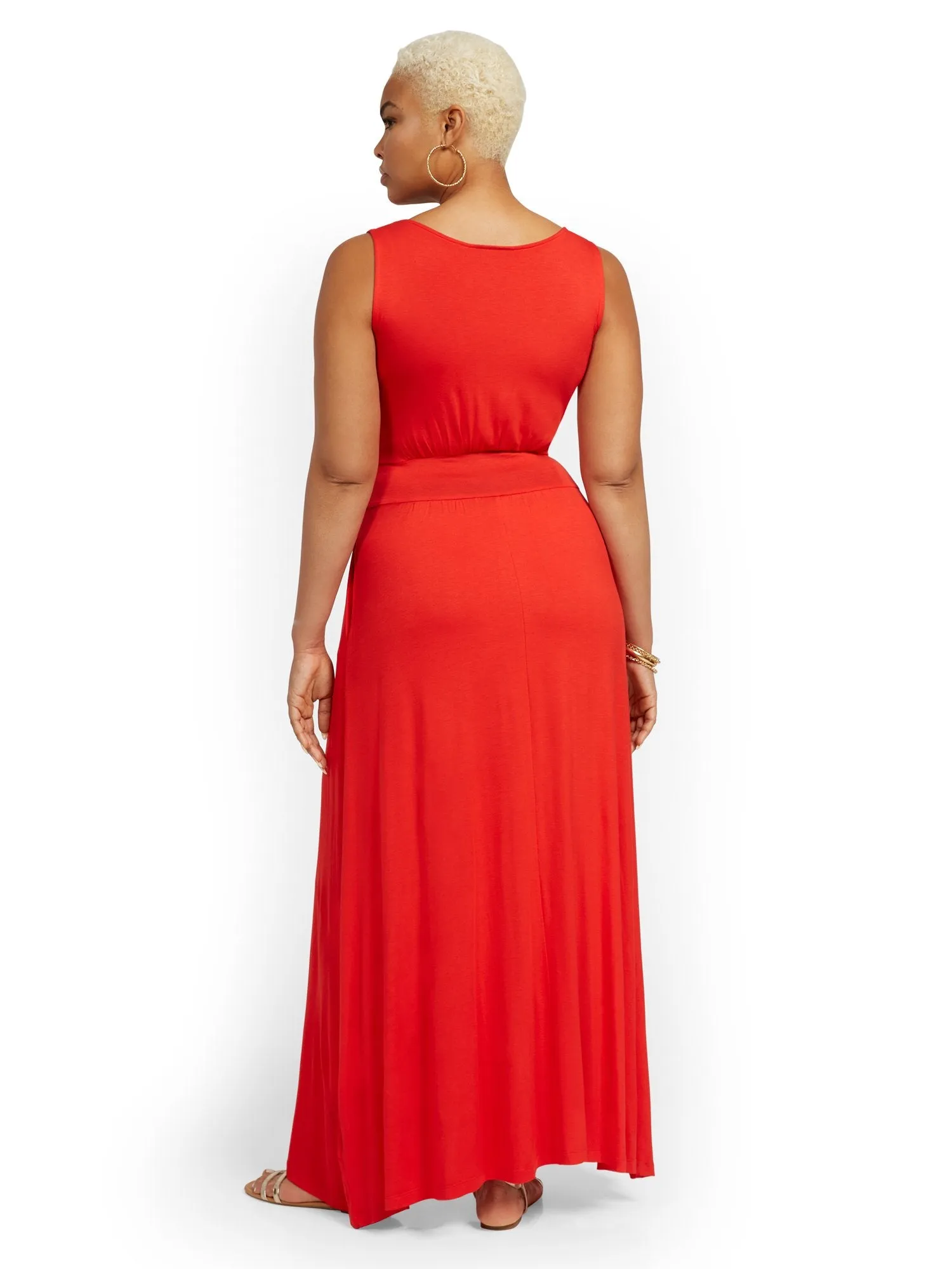 Drapey Scoopneck Maxi Dress