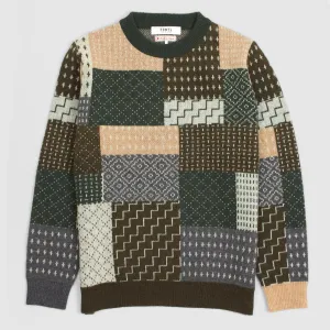 FDMTL Patchwork Crew Neck Pullover