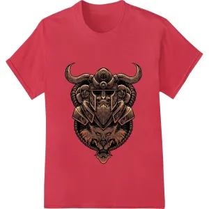 Fierce Demon Samurai Warrior DTF Print Heat Transfer