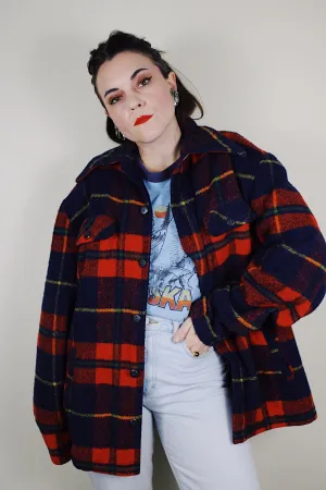 Fleece Lined Plaid Shacket