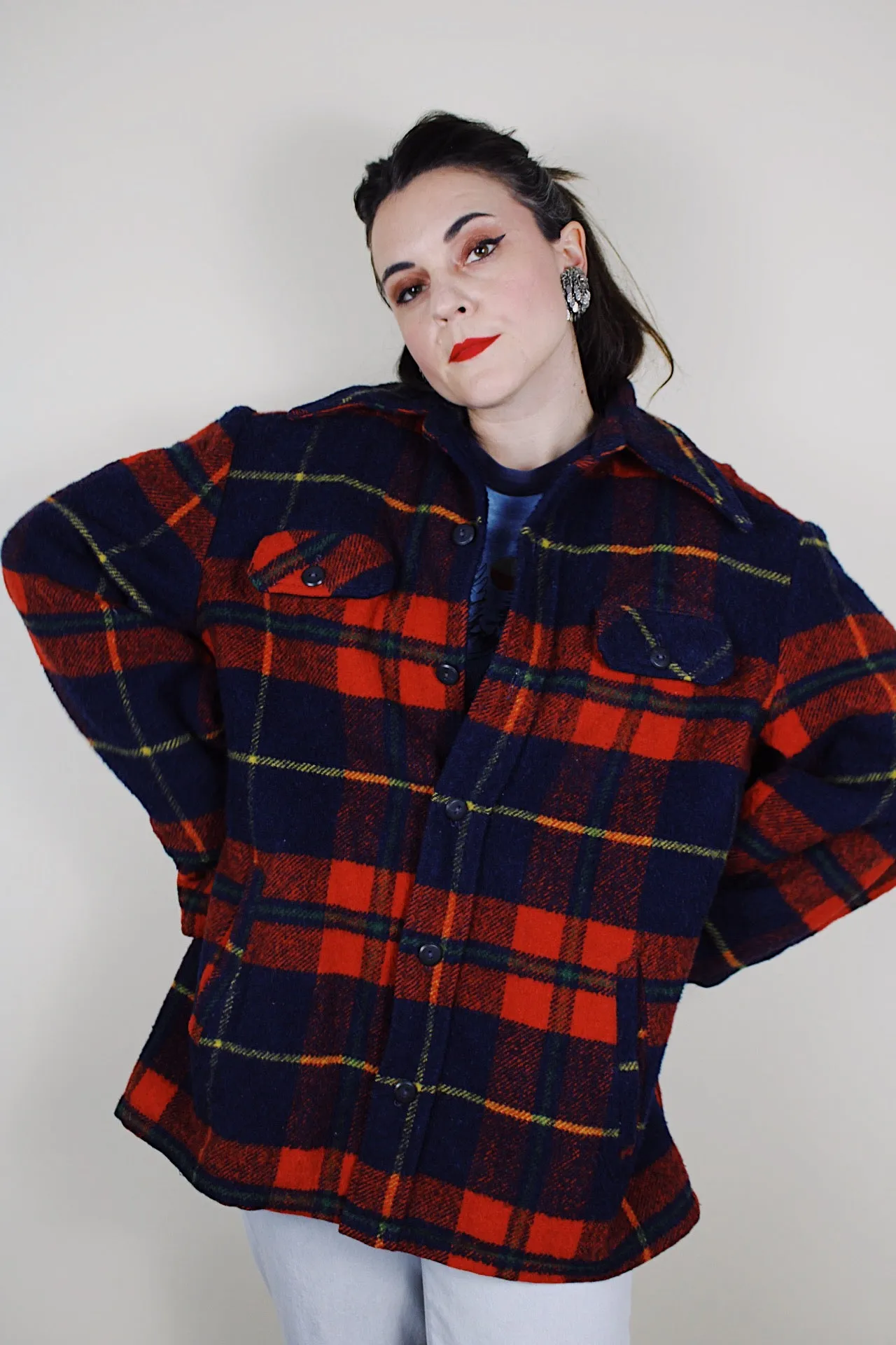 Fleece Lined Plaid Shacket