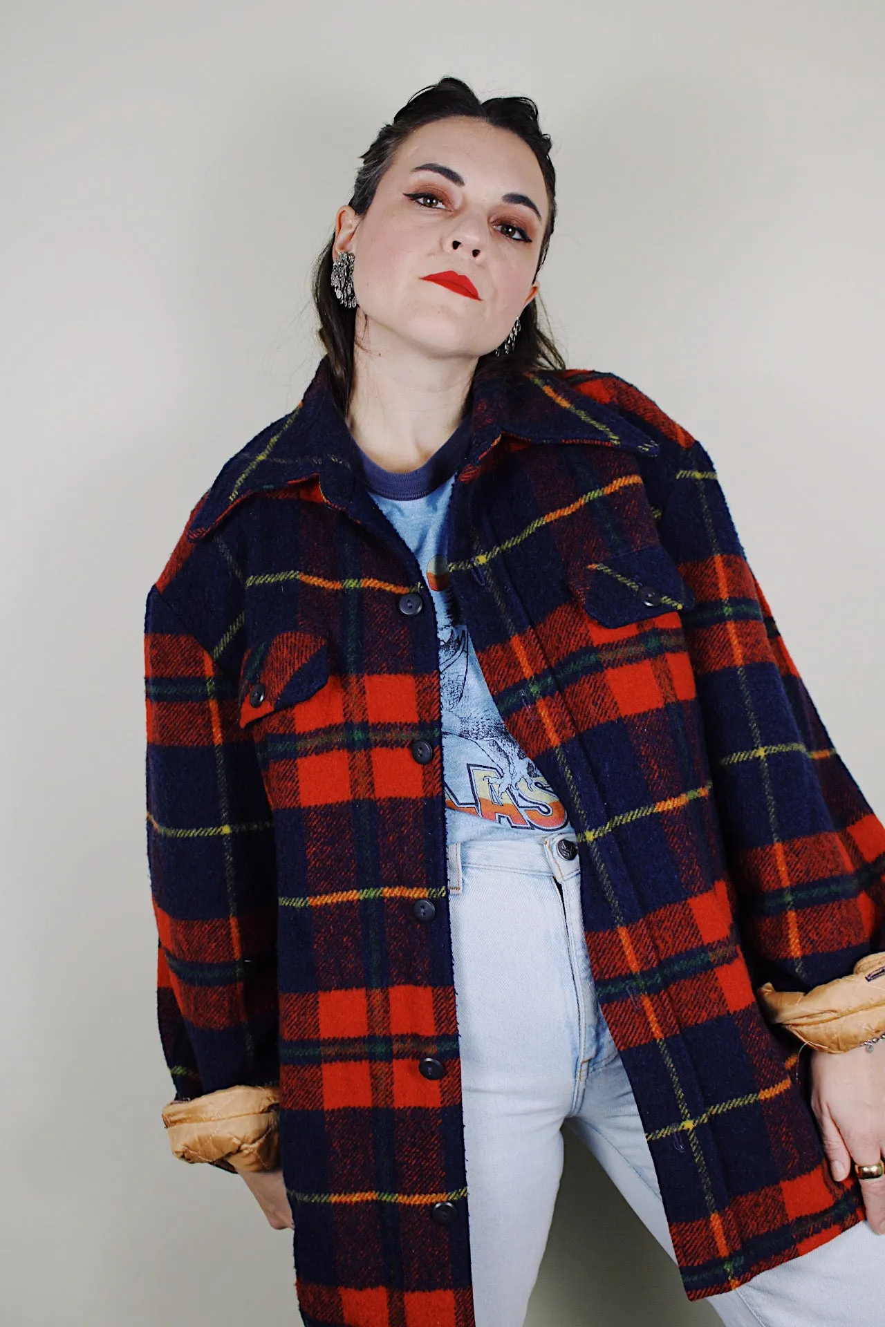 Fleece Lined Plaid Shacket