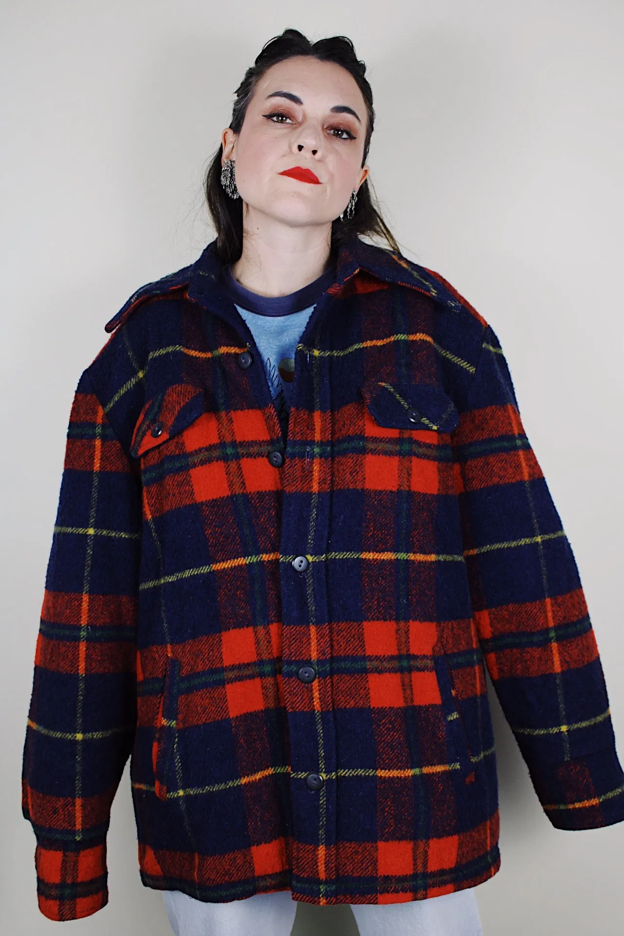 Fleece Lined Plaid Shacket