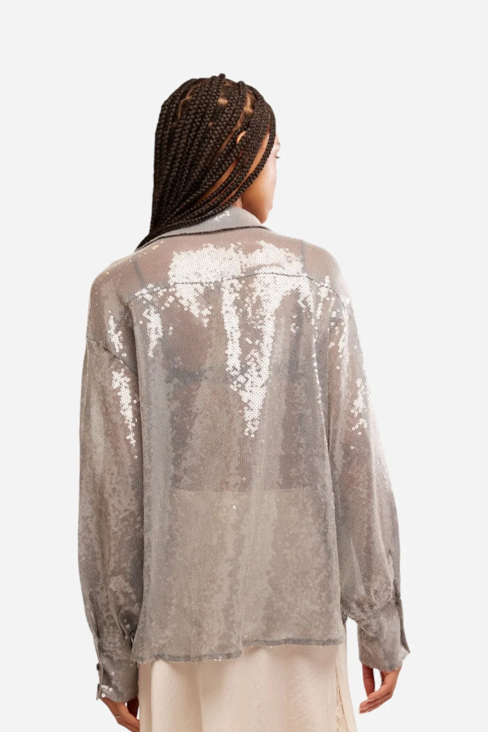 Free People Disco Margarita Button Down in Rocket