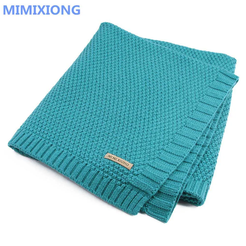 Knitting Wool Newborn Baby Swaddle Blanket Bedding Quilt For Toddler Outside -169