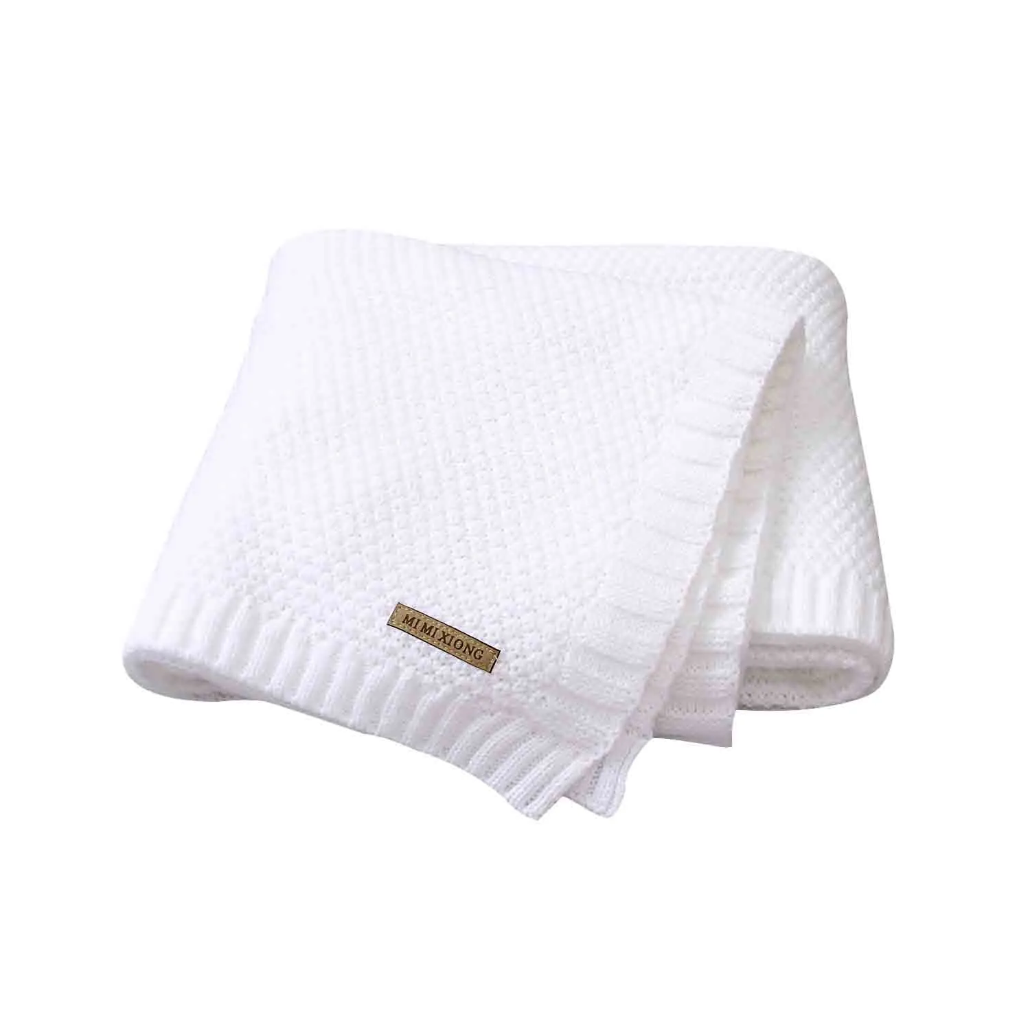 Knitting Wool Newborn Baby Swaddle Blanket Bedding Quilt For Toddler Outside -169