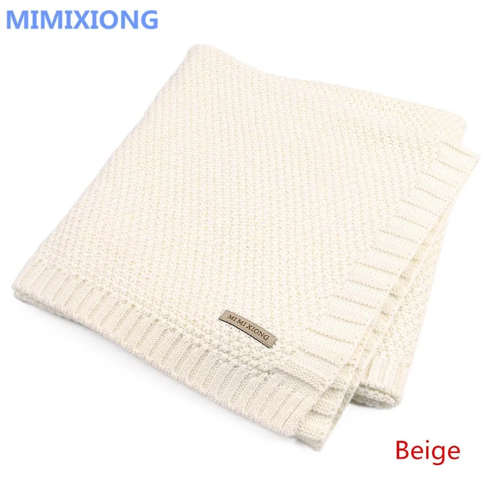 Knitting Wool Newborn Baby Swaddle Blanket Bedding Quilt For Toddler Outside -169