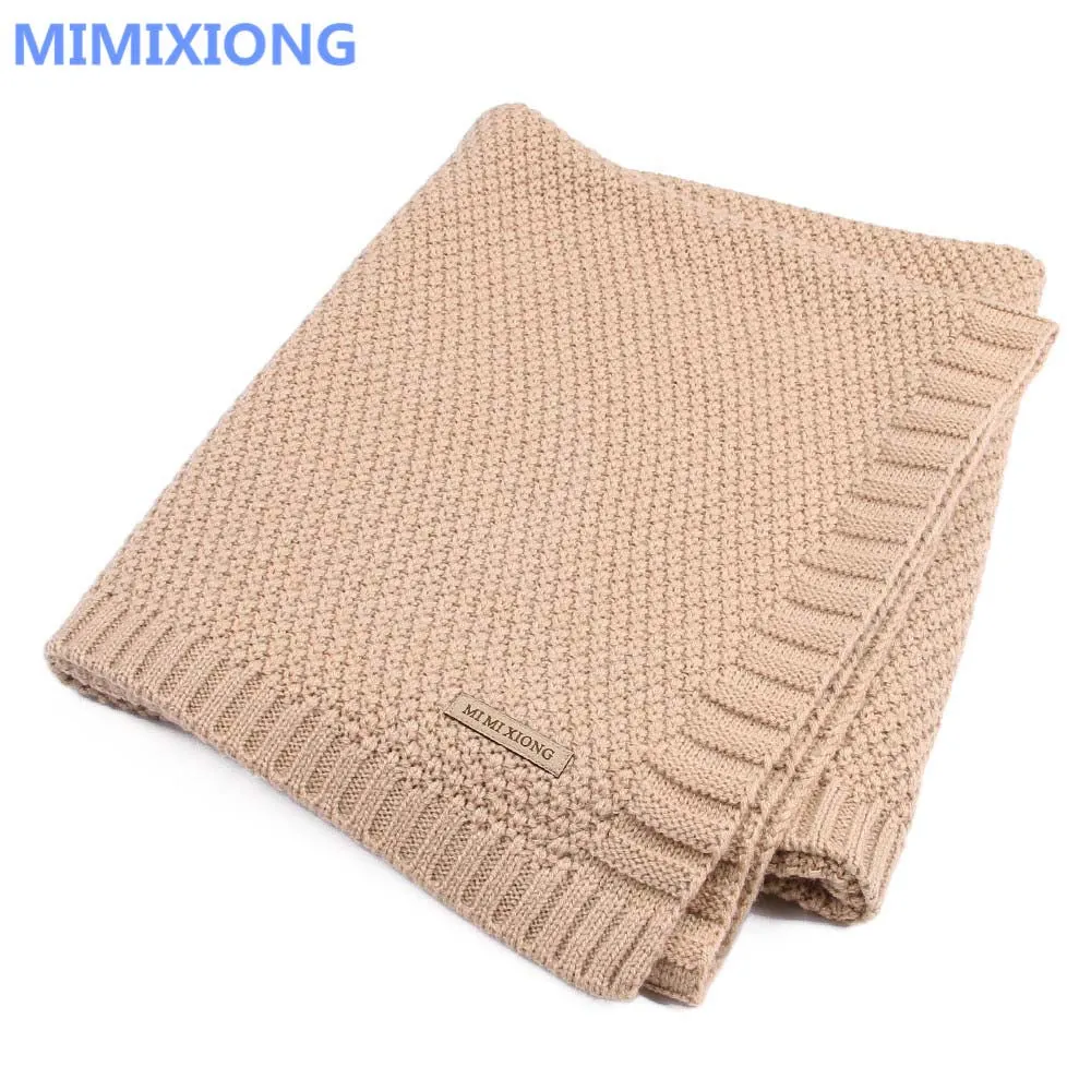 Knitting Wool Newborn Baby Swaddle Blanket Bedding Quilt For Toddler Outside -169