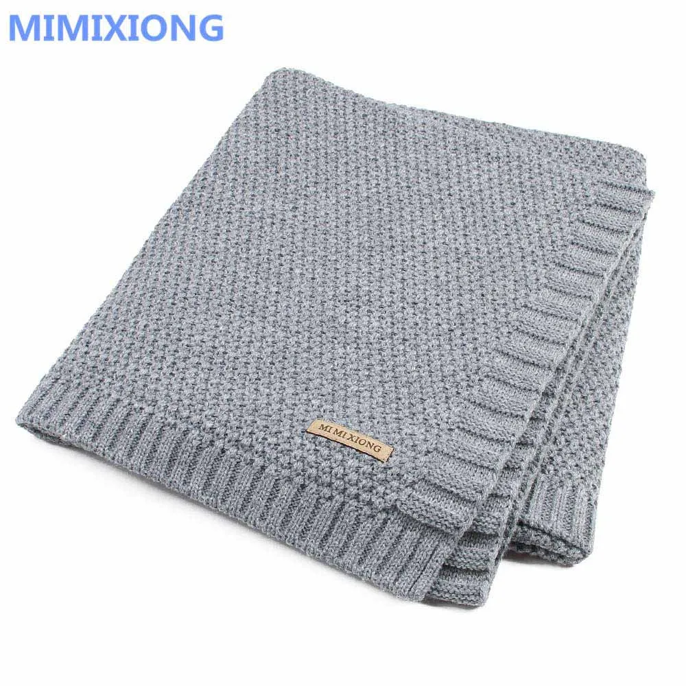 Knitting Wool Newborn Baby Swaddle Blanket Bedding Quilt For Toddler Outside -169