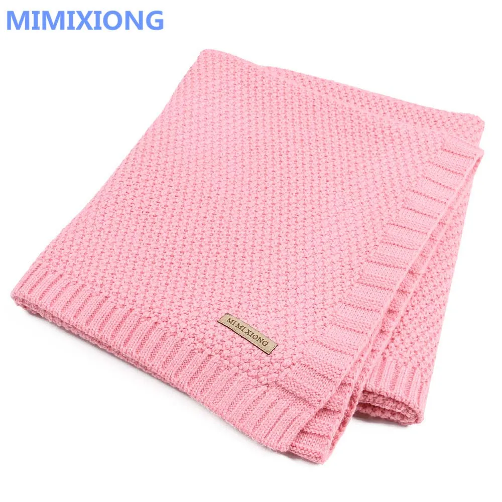 Knitting Wool Newborn Baby Swaddle Blanket Bedding Quilt For Toddler Outside -169