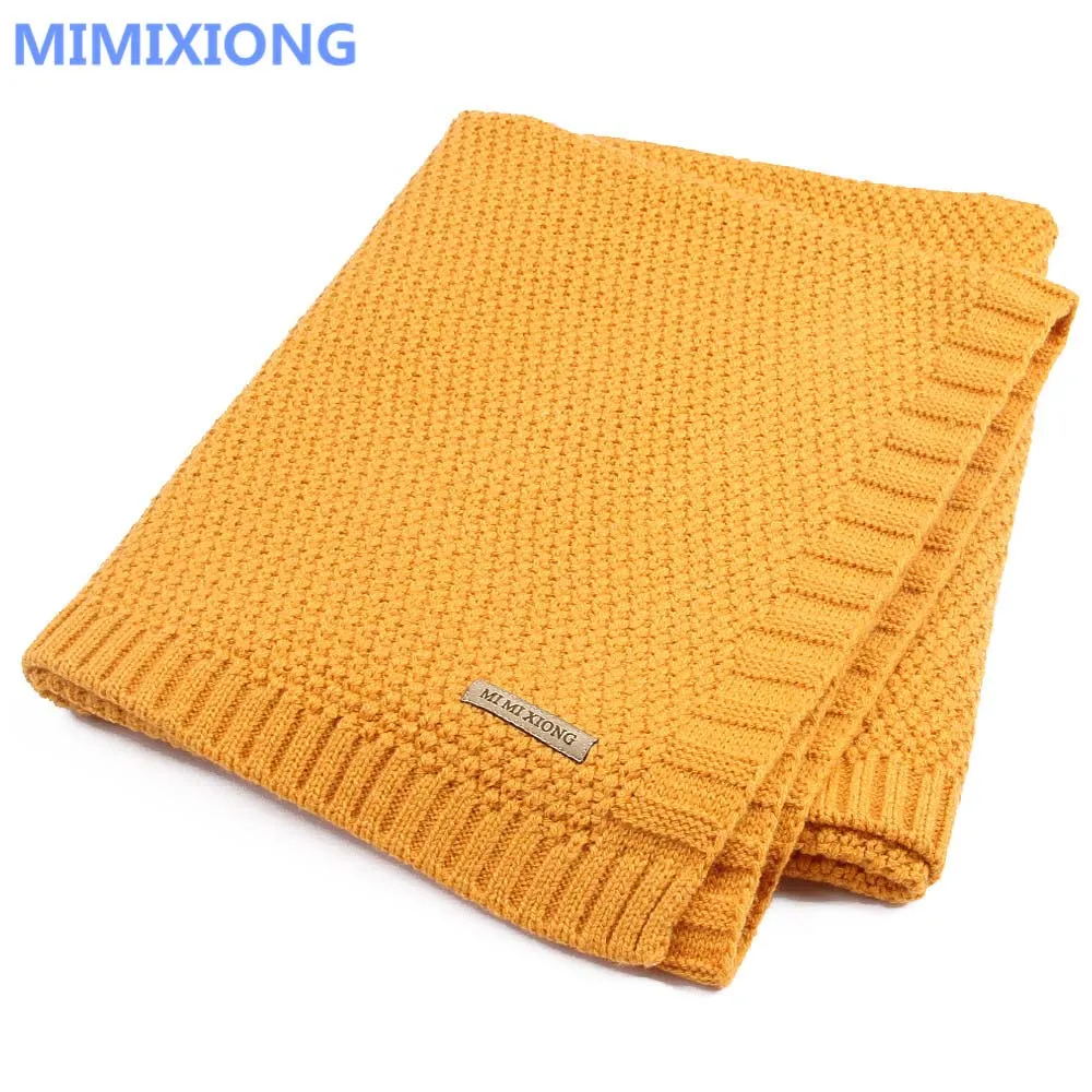 Knitting Wool Newborn Baby Swaddle Blanket Bedding Quilt For Toddler Outside -169