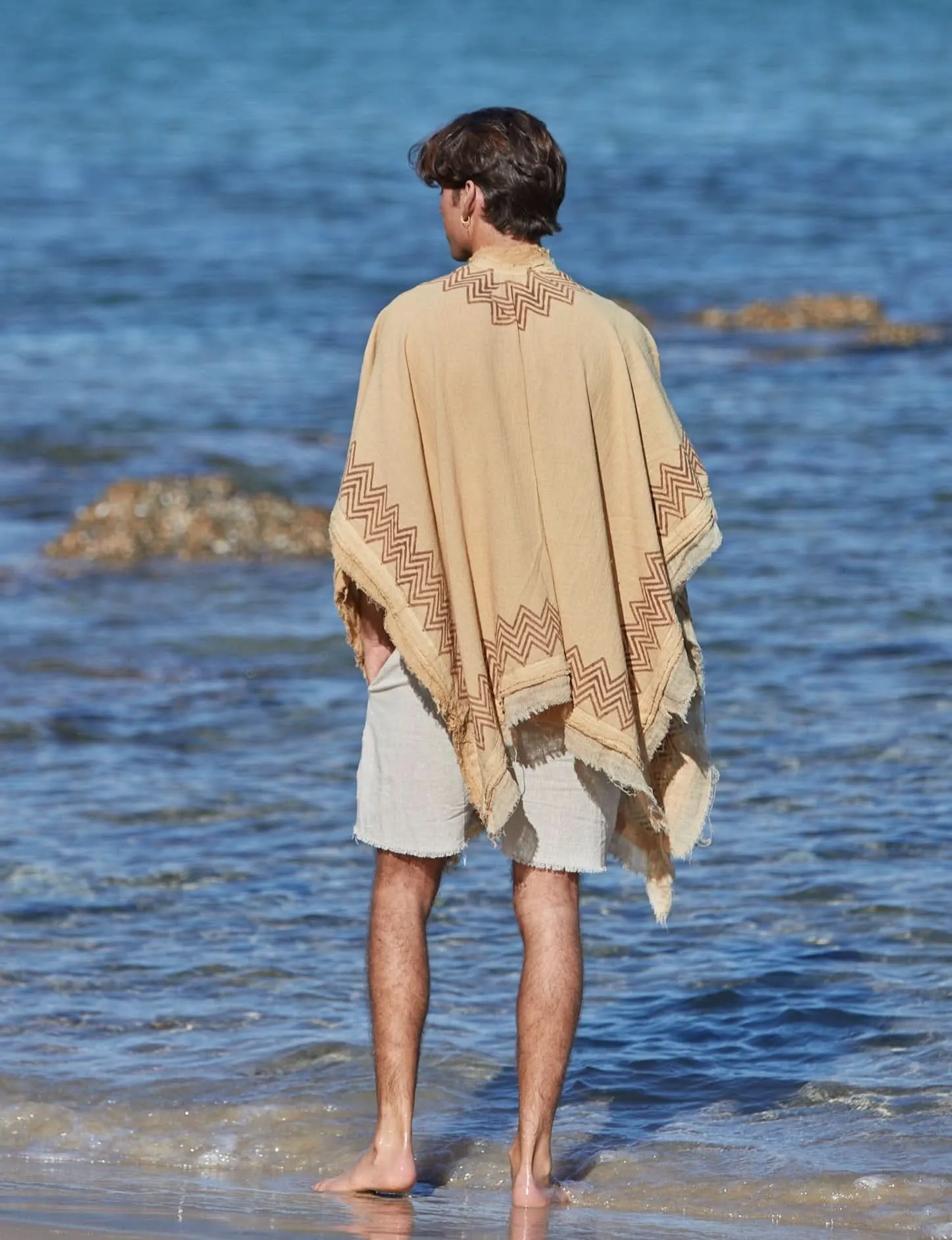 Lunar Shawl for Men - Tan