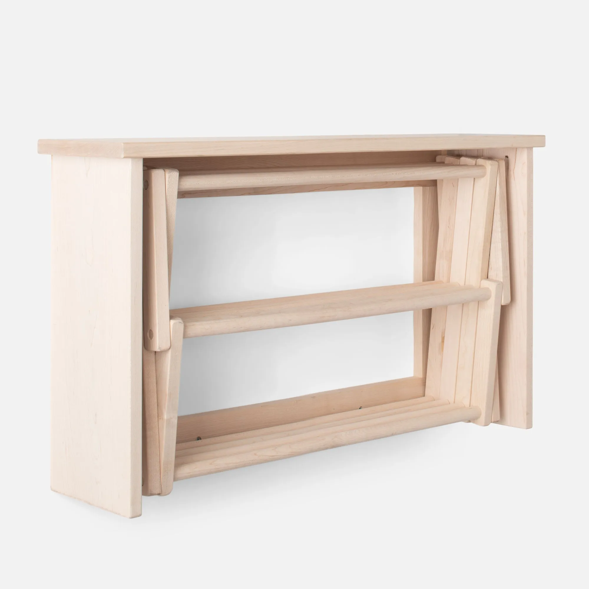 Maple Wall Mounted Clothes Drying Rack