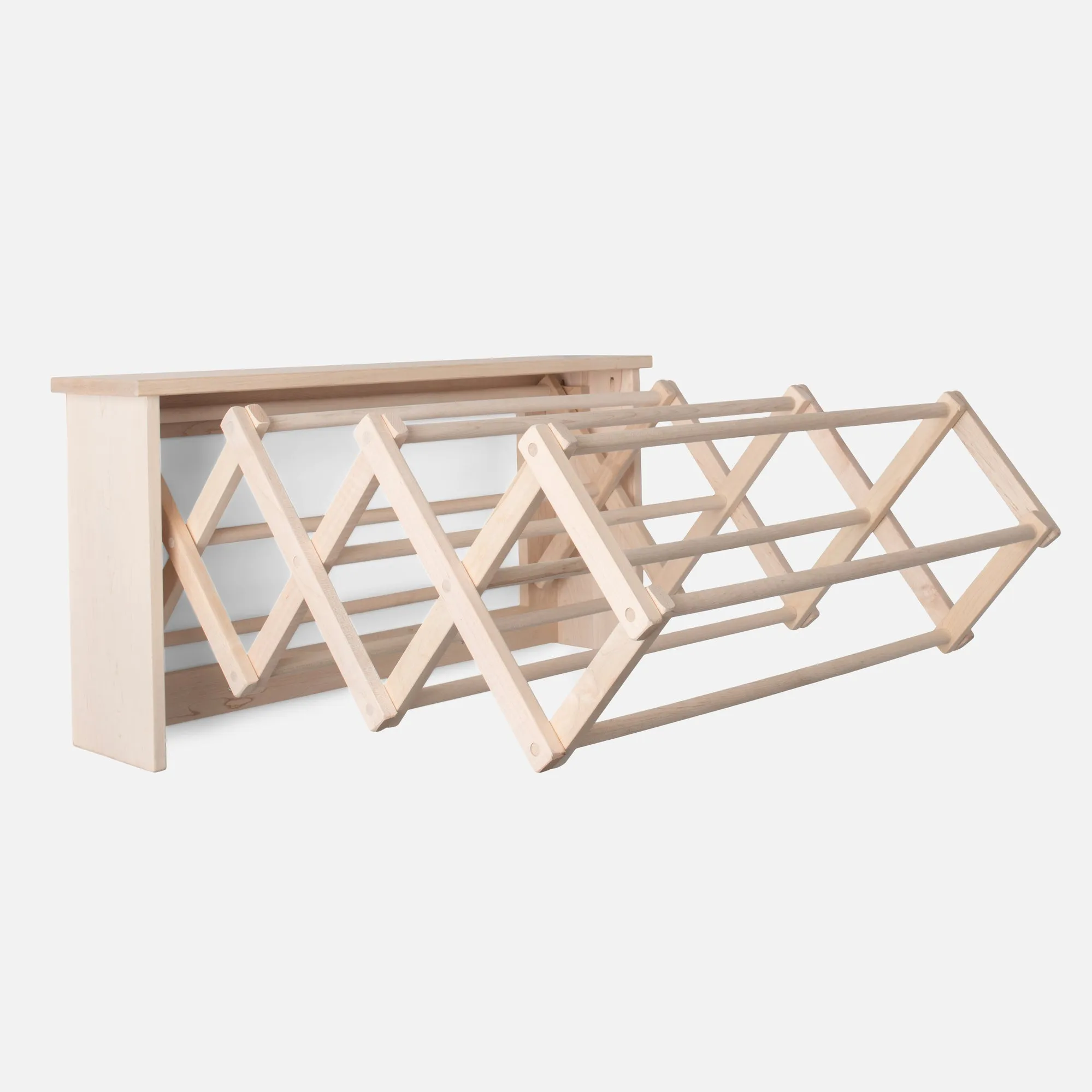 Maple Wall Mounted Clothes Drying Rack
