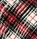 Men's Short Sleeve Adaptive Polo - Black/Red Plaid