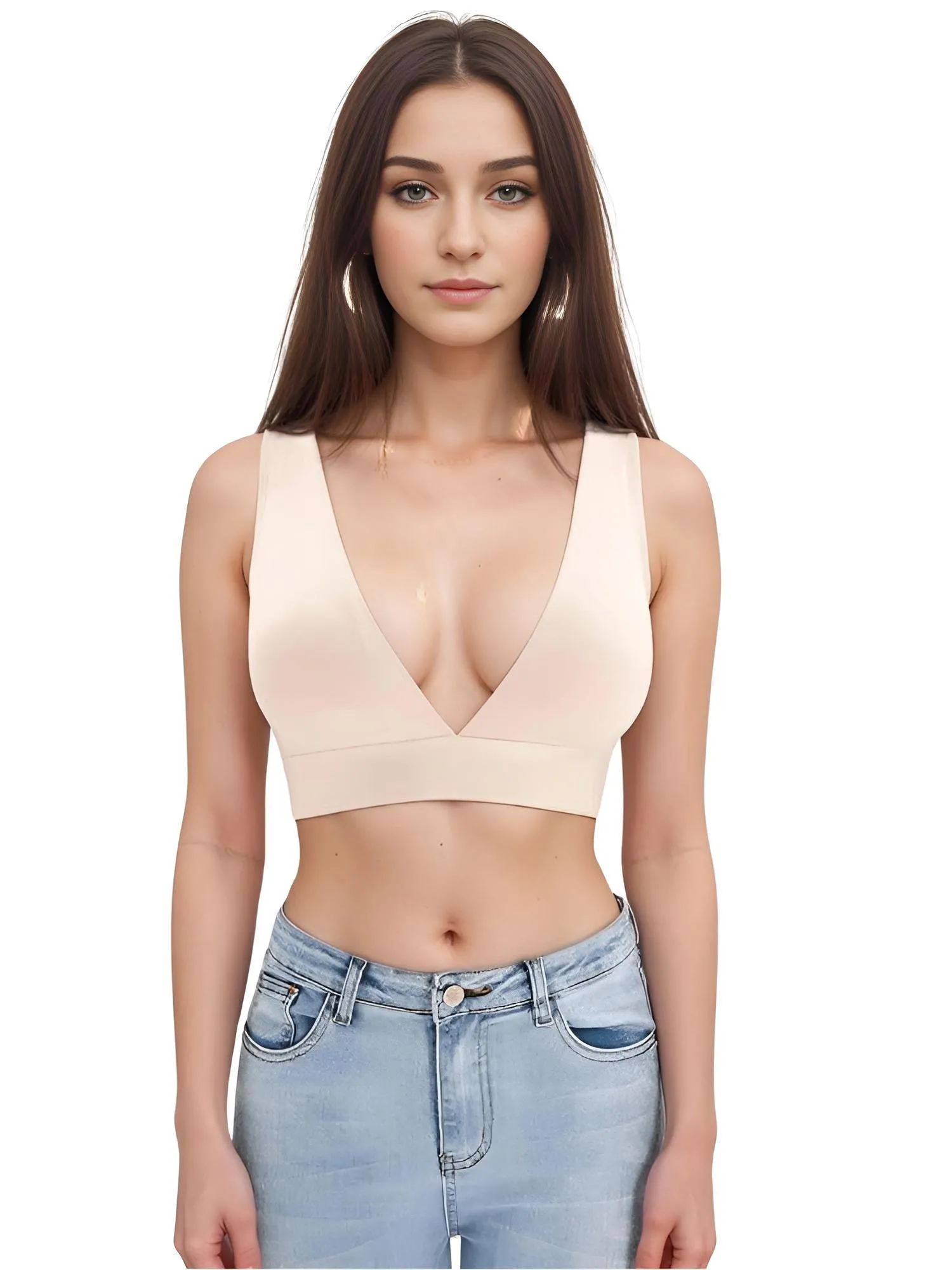 Plunging Neckline Bra