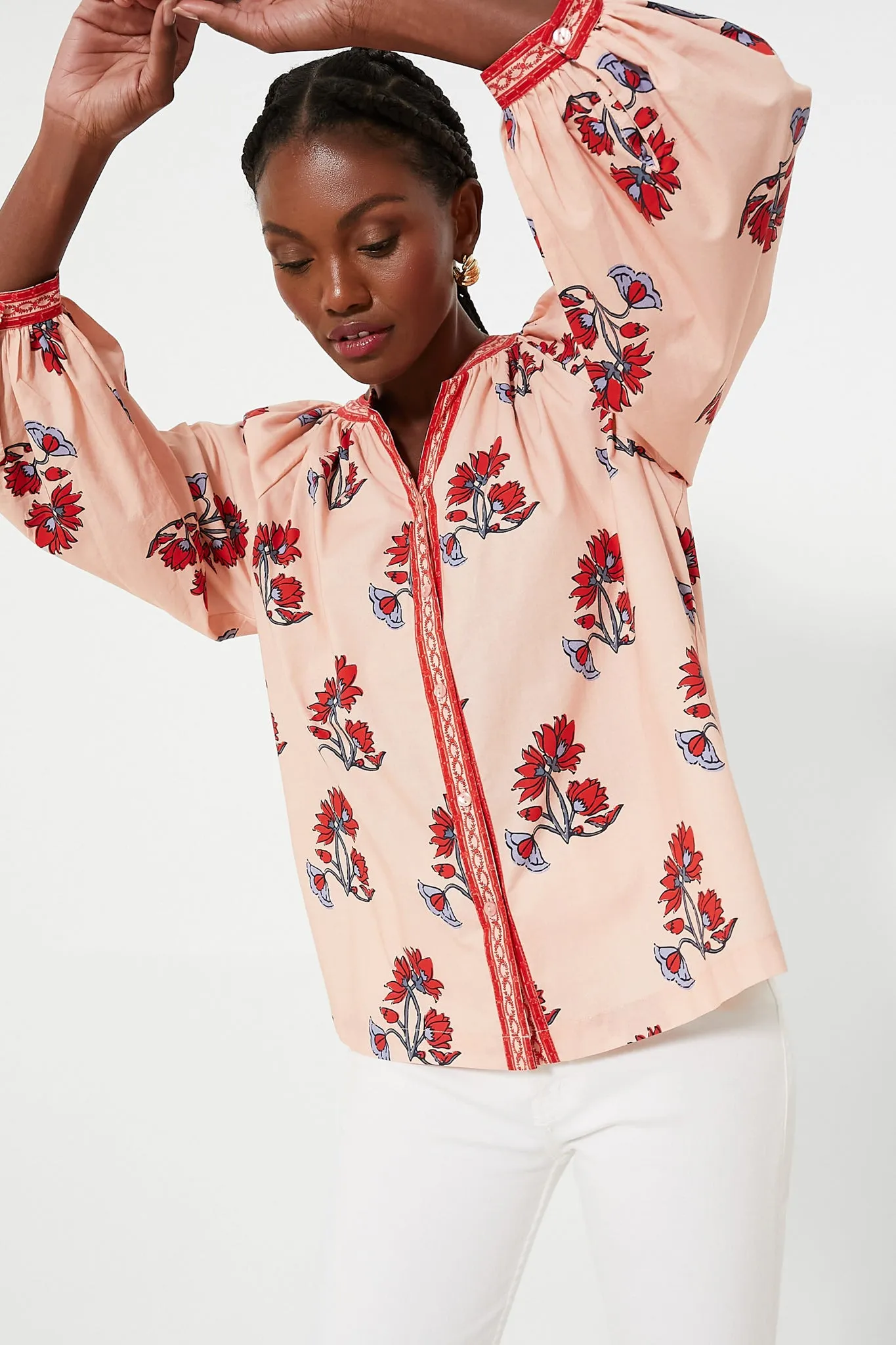 Pomegranate Buds Aria Blouse