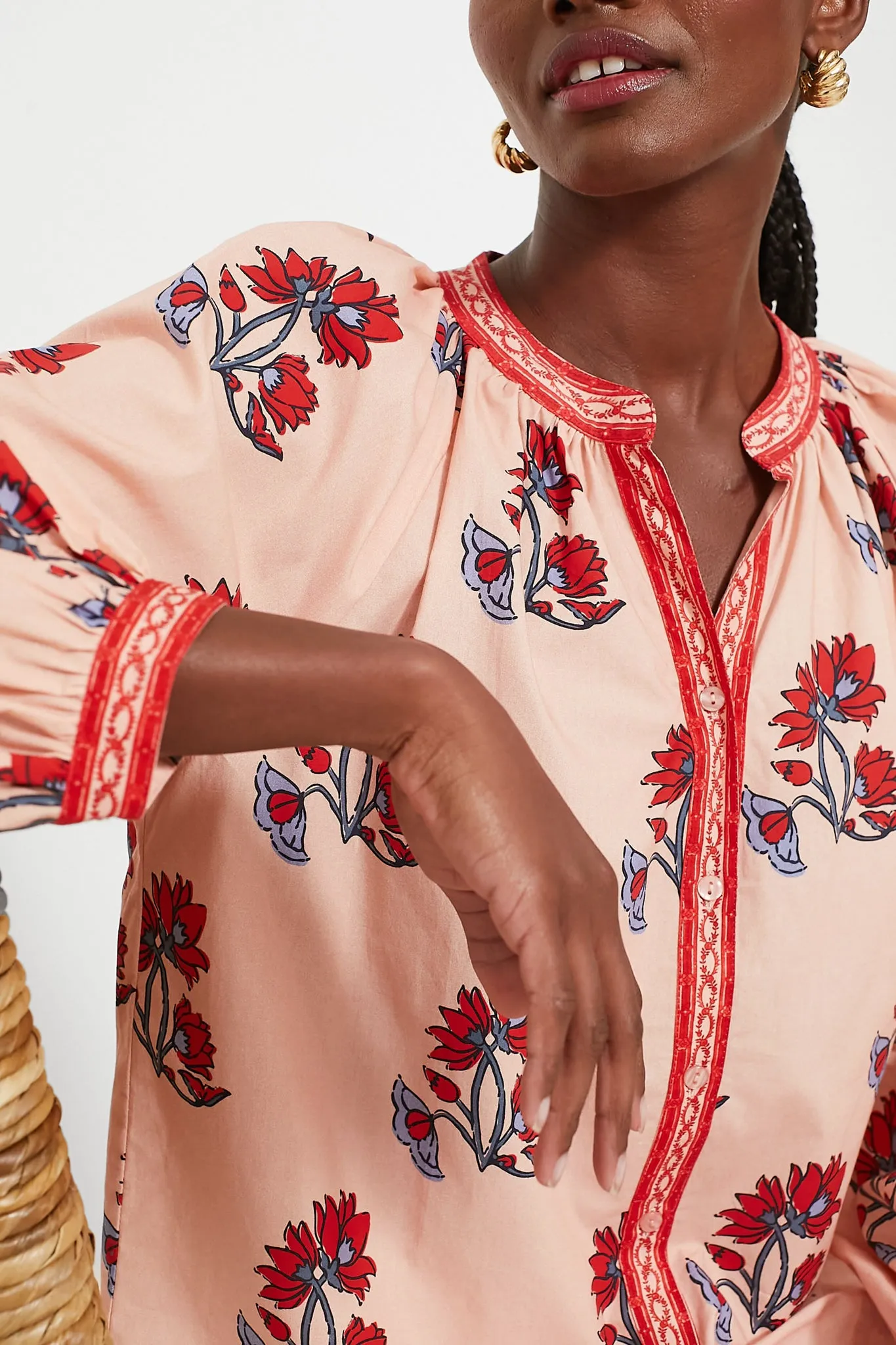 Pomegranate Buds Aria Blouse