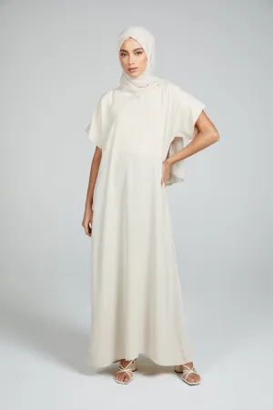 Premium Nidha Inner Slip Dress - Almond Milk
