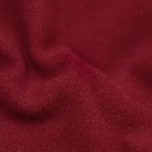 Remnant - 50cm - Deadstock Felted Wool Blend Coating - Cranberry