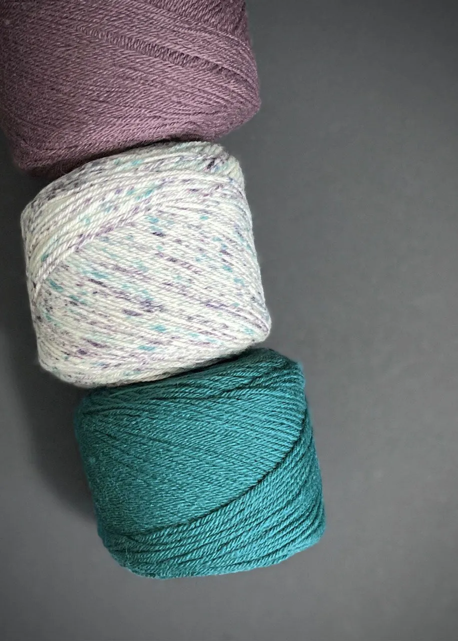 Rosários4 Meia. Merino 4ply Yarn - Teal 19