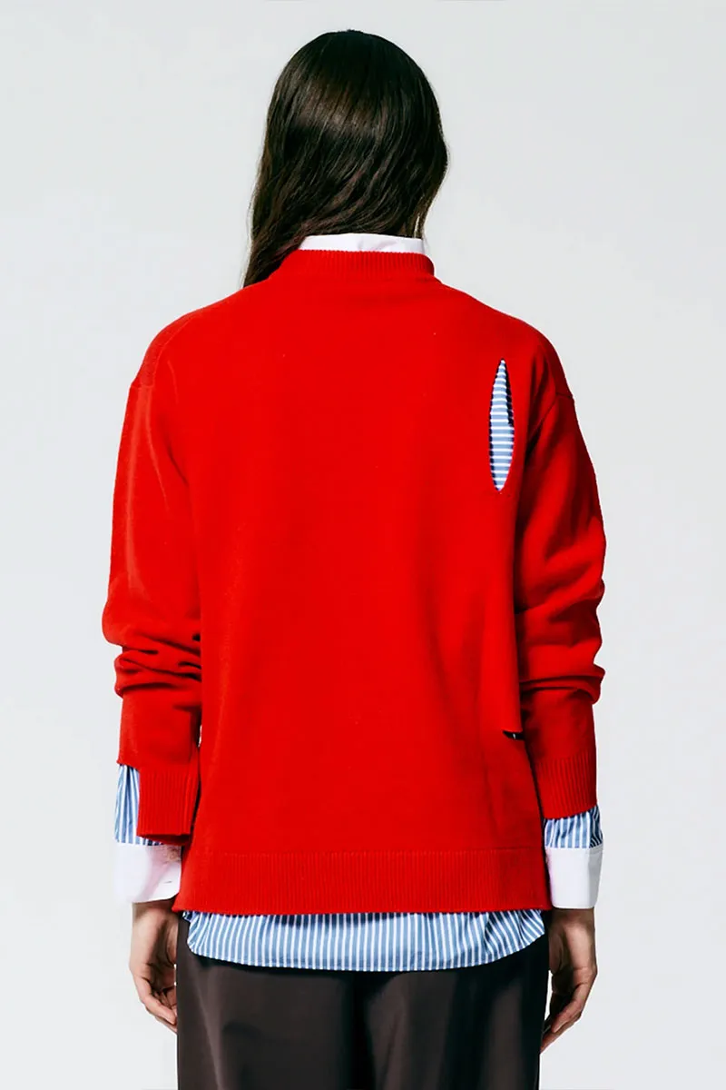 Soft Lambswool Crewneck Easy Pullover