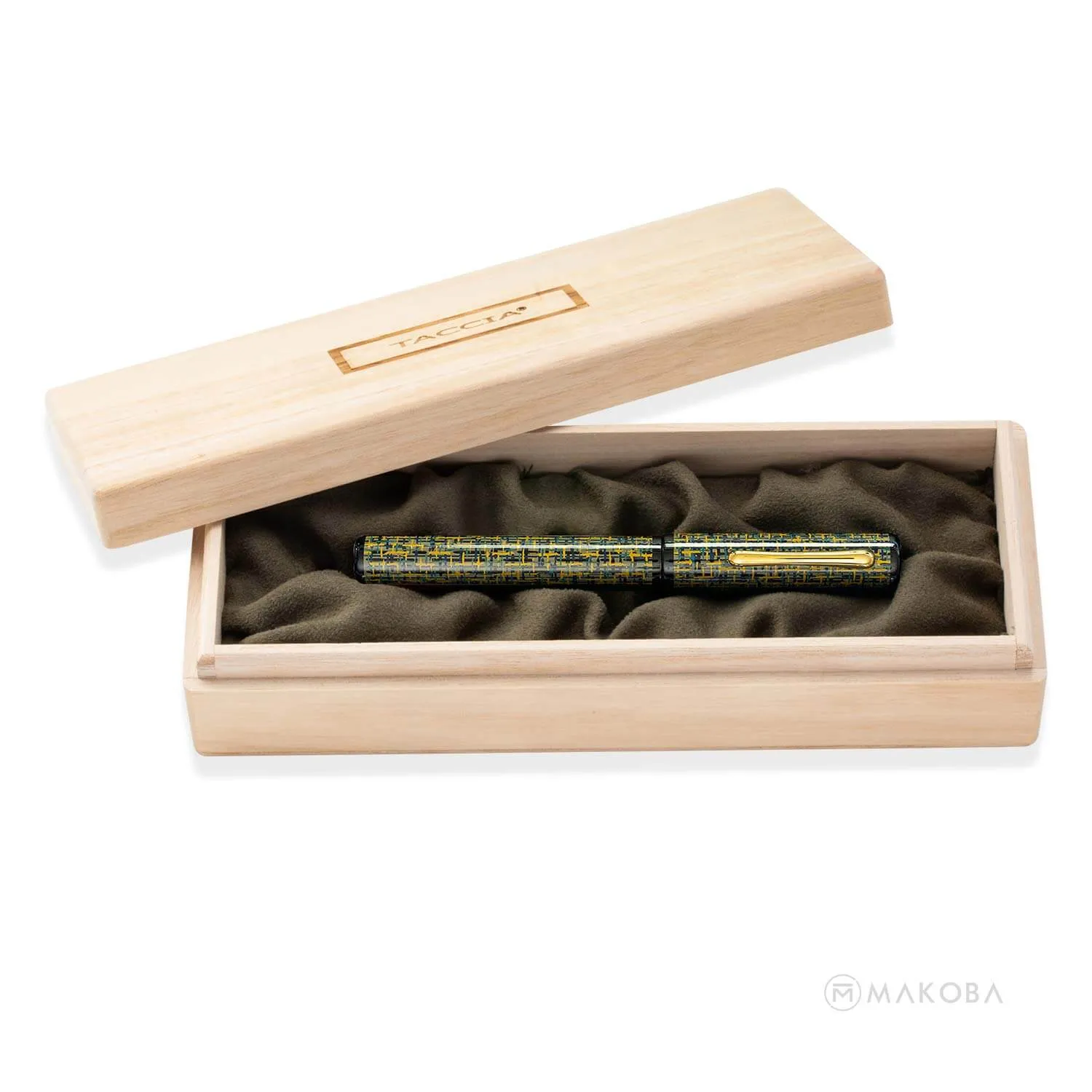 Taccia Tweed Limited Edition Fountain Pen, Mango Spice - 14K Gold Nib