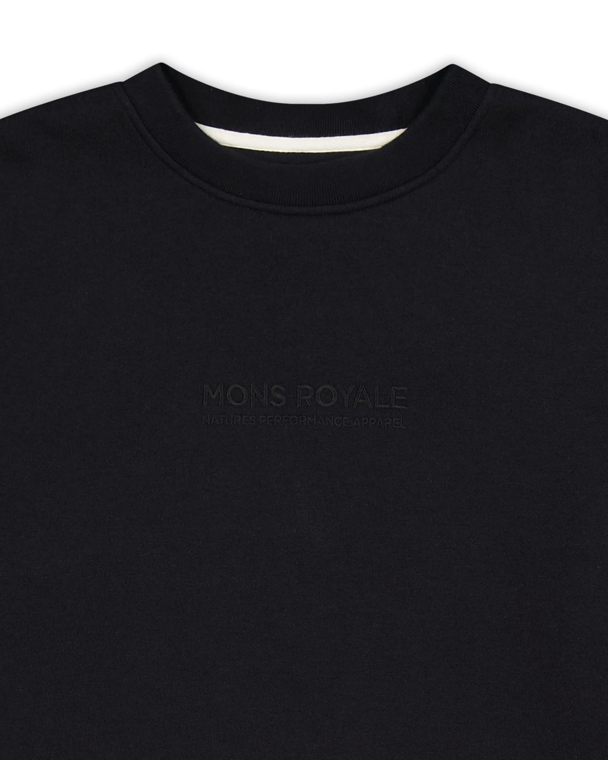 Verdant Merino Organic Cotton Crew - Black