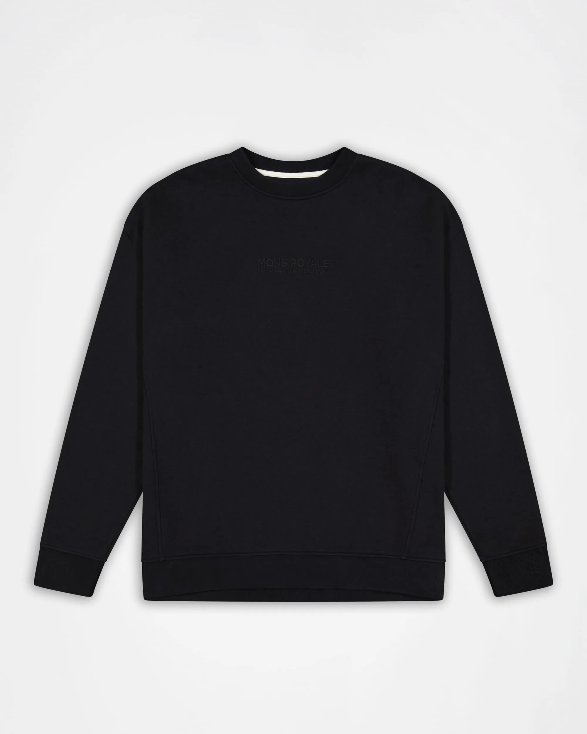 Verdant Merino Organic Cotton Crew - Black
